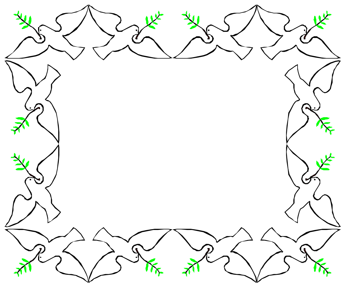 a square frame with birds flying around it clip art png transparent Square Frame with Birds Flying - Beautiful Clipart Design