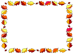 Autumn Leaves Square Frame Clipart - Beautiful Borders for Seasonal Designs