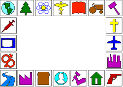 Colorful Shapes and Borders Clipart - Creative Square Designs