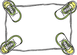 Stylish Green and White Background Clipart of a Pair of Shoes