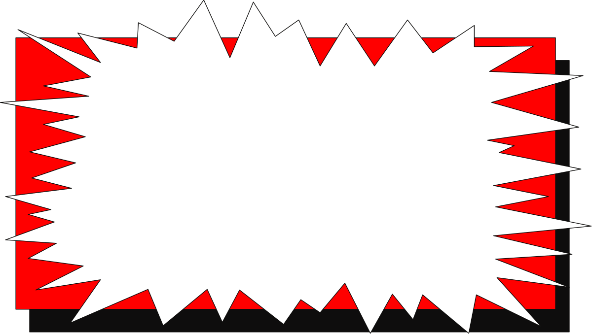 Red and White Speech Bubble Clipart - Ideal for Communication Graphics
