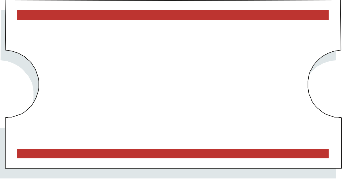 Red Stripes Border Clipart - Stylish Blank Paper Design