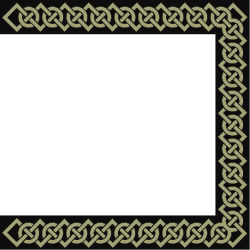 Celtic Border PNG Clipart - Intricate Celtic Patterns for Creative Projects