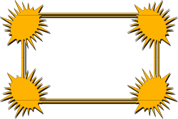 Yellow Starry Frame Clipart - Perfect for Creative Borders and Decorations