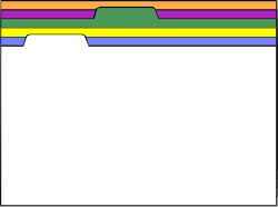 Rainbow Colored Folder Clipart - Vibrant Borders for Creative Projects