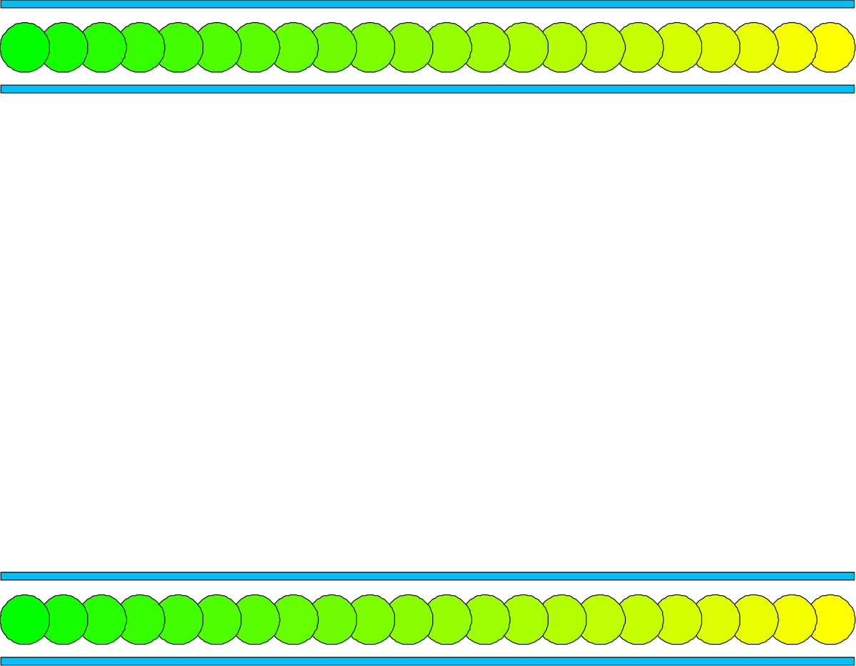 Green and Yellow Border with Black Background - Clipart Design