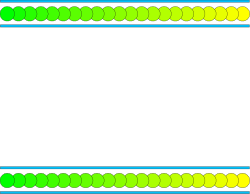 Green and Yellow Border with Black Background - Clipart Design