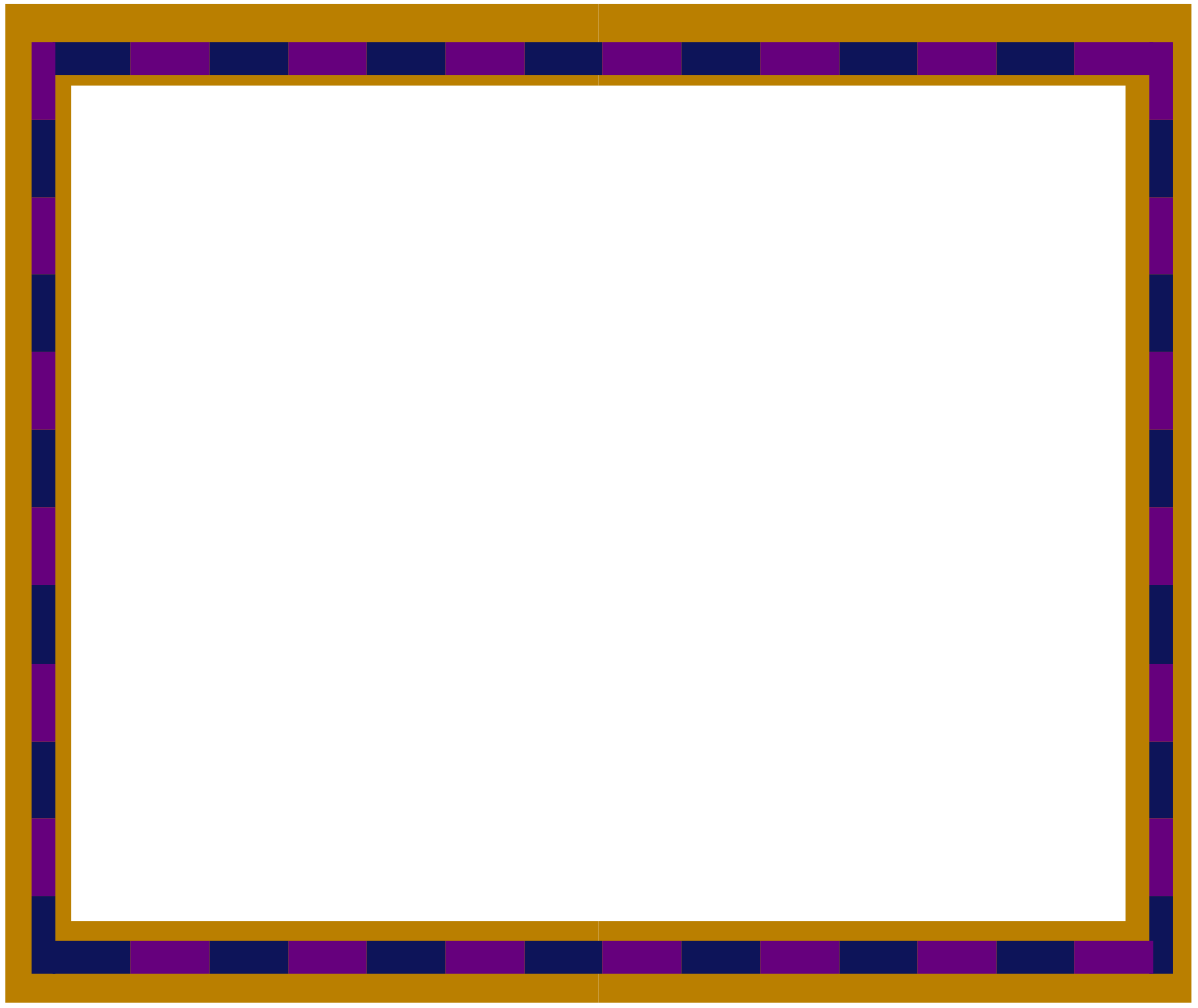 Purple and Orange Square Frame Clipart - Stylish Borders Design