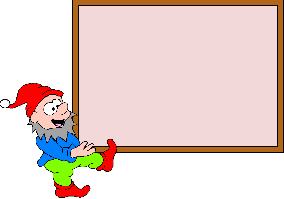 a cartoon santa claus with a blank board clip art png transparent Cartoon Santa Claus with Blank Board - Festive Holiday Clipart