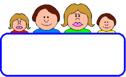 Family Holding Blank Sign Clipart - Perfect for Customizable Designs