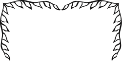 Elegant Black and White Frame with Center Hole Clipart for Creative Designs