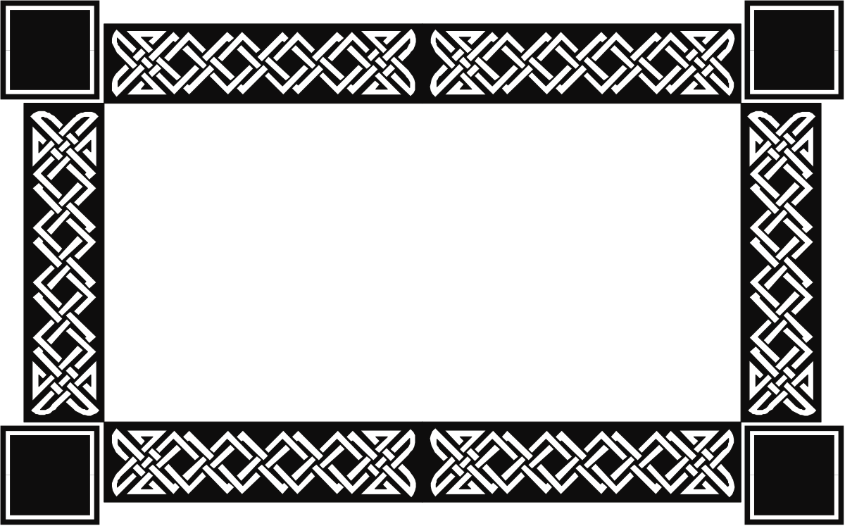 a celtic border with a square pattern clip art png transparent Celtic Square Pattern Border Clipart - Elegant and Versatile Design