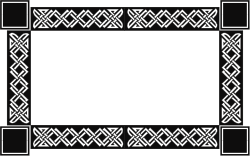 Celtic Square Pattern Border Clipart - Elegant and Versatile Design