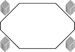 Black and White Hexagon Frame Clipart: Elegant Borders for Your Designs