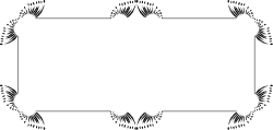 Elegant Black and White Laurel Frame Clipart Design