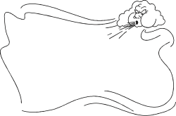 Cloud Clipart - Black and White Drawing for Creative Projects