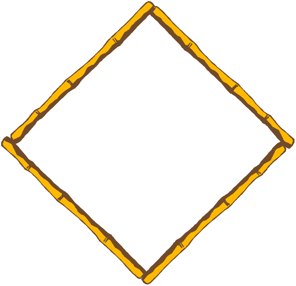 Brown Border Clipart - Elegant Square Frame Design for Creative Projects