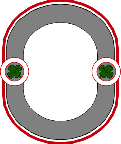 Circle Design with Green Leaf - Creative Clipart Borders