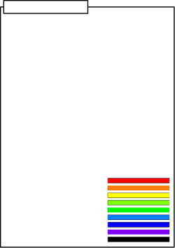 Rainbow Colored Line Borders on Black Background - Vibrant Clipart Design