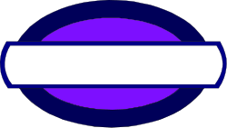 Purple and White Circle Clipart with Elegant Stripe