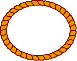 Circular Orange and Brown Circles Clipart for Creative Borders