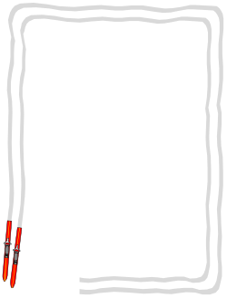 Black Square with Red Pen Top Clipart - Creative Borders Design