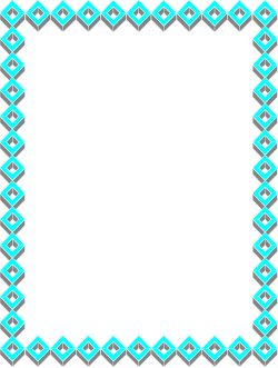 Square Frame Clipart with Intricate Pattern - Perfect for Borders