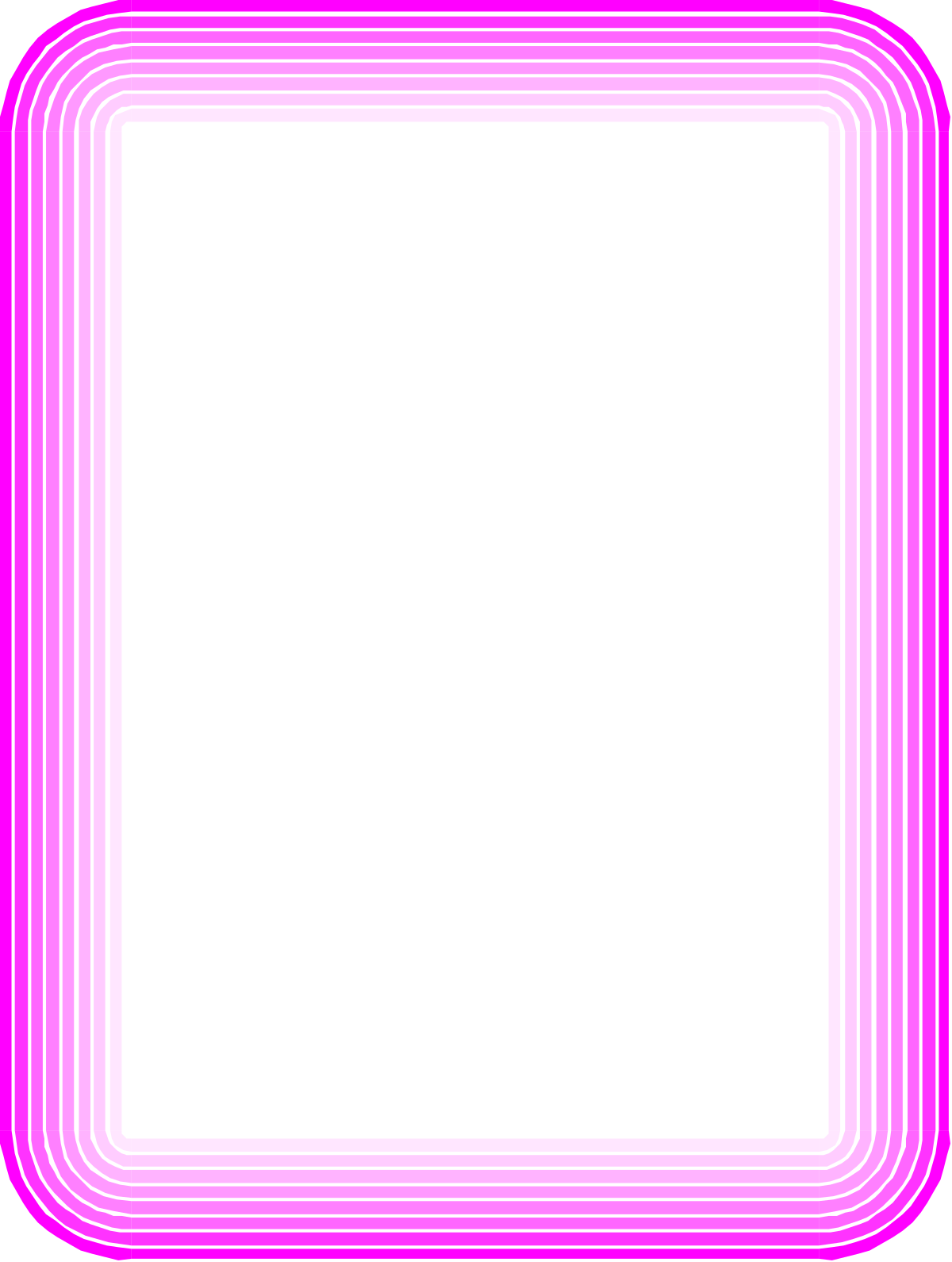 Pink and Black Square Frame - Stylish Borders Clipart