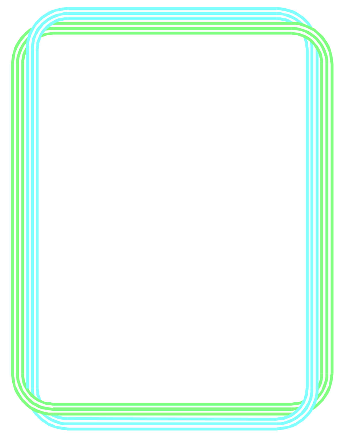 a square frame with a blue line clip art png transparent Square Frame with Blue Line Clipart - Elegant Borders for Design