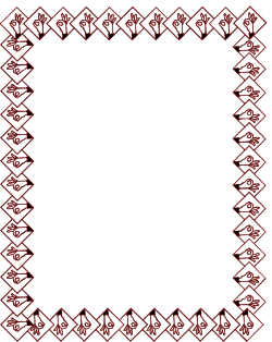 Arrow Pattern Square Frame Clipart for Creative Designs