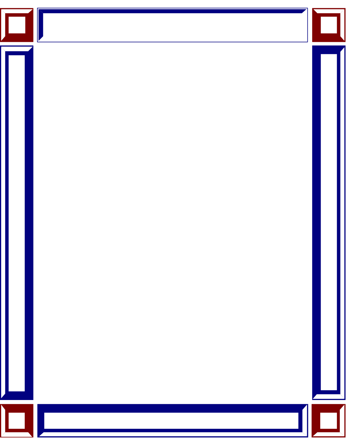 Red Border Square Frame Clipart - Elegant and Versatile Design