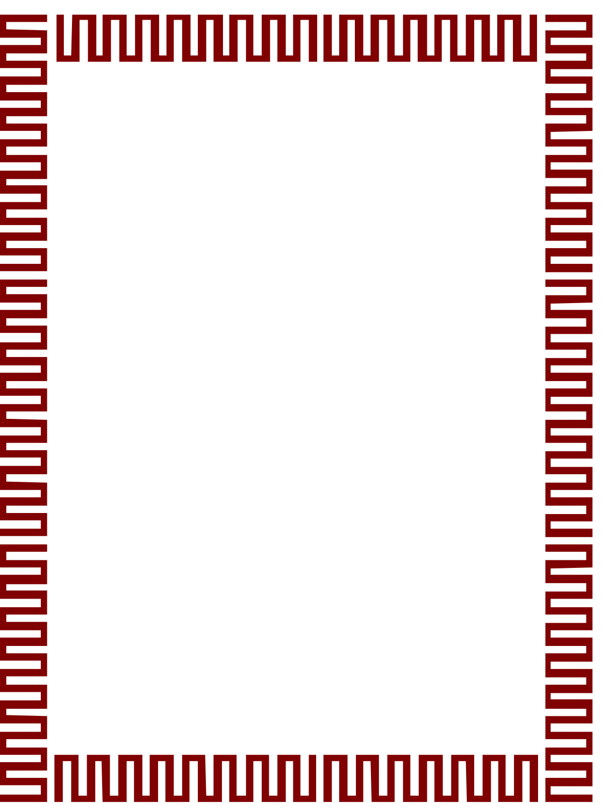 Red Frame Clipart with Black Background - Elegant Borders Design