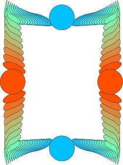 Colorful Patterned Square Borders Clipart for Creative Designs