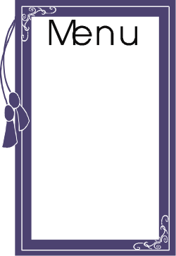 Purple Frame Menu Clipart - Creative Borders and Decorative Elements