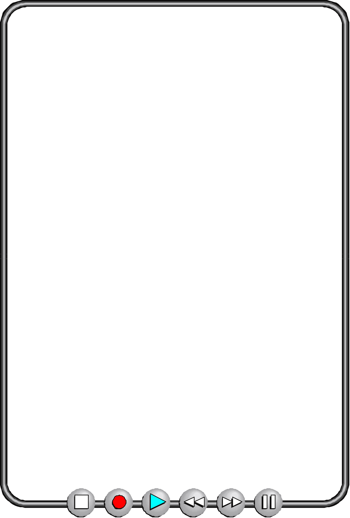 Borders with White Edges and Red Button Clipart for Creative Projects