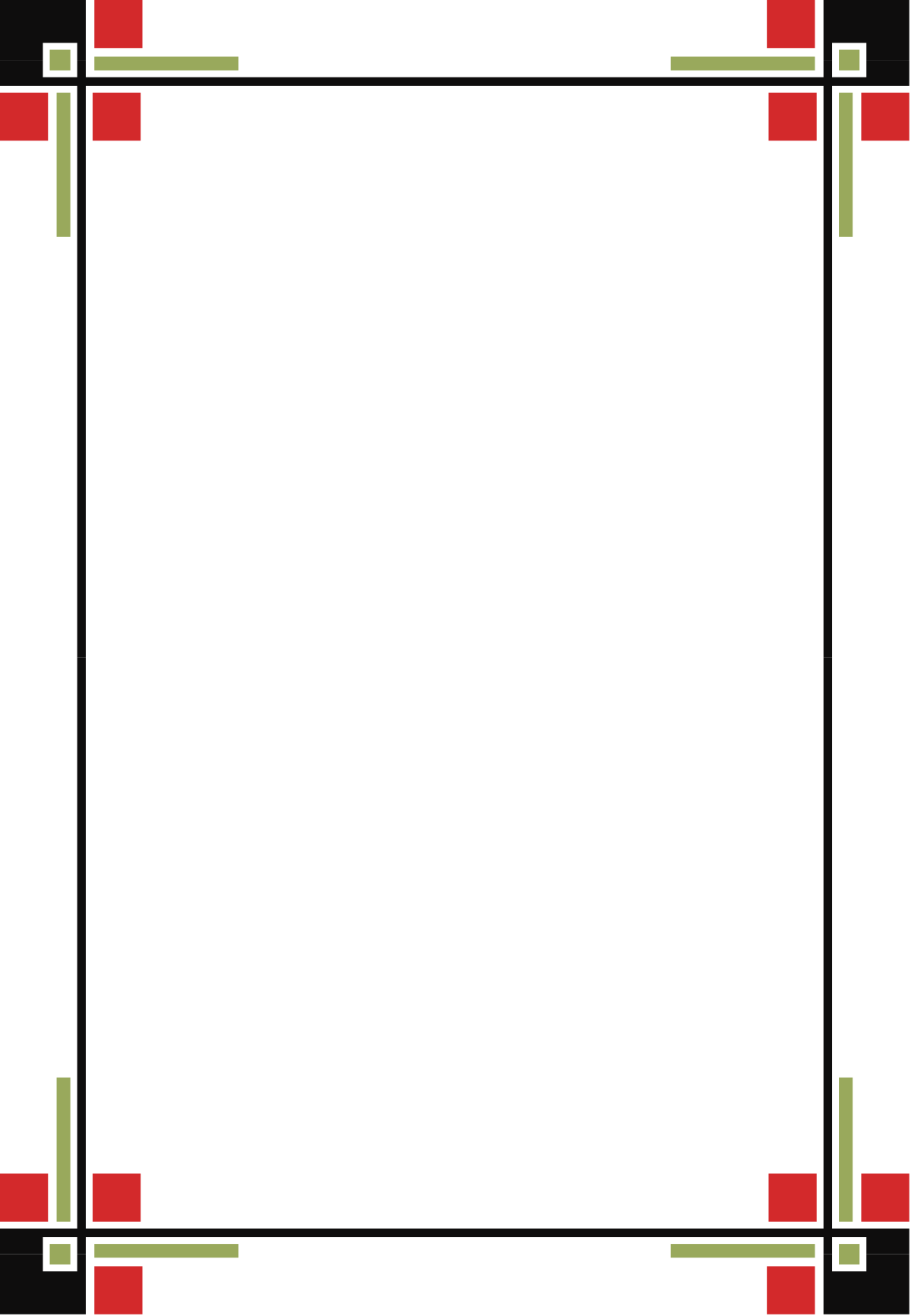 a square frame with red and green borders clip art png transparent Red and Green Decorative Square Frame Clipart – Borders for Creative Projects