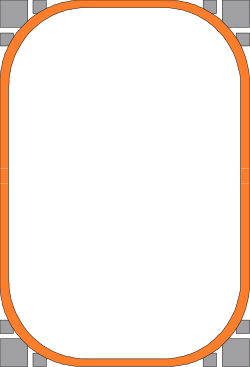 Orange Border Clipart - Square Frame Design for Creative Projects
