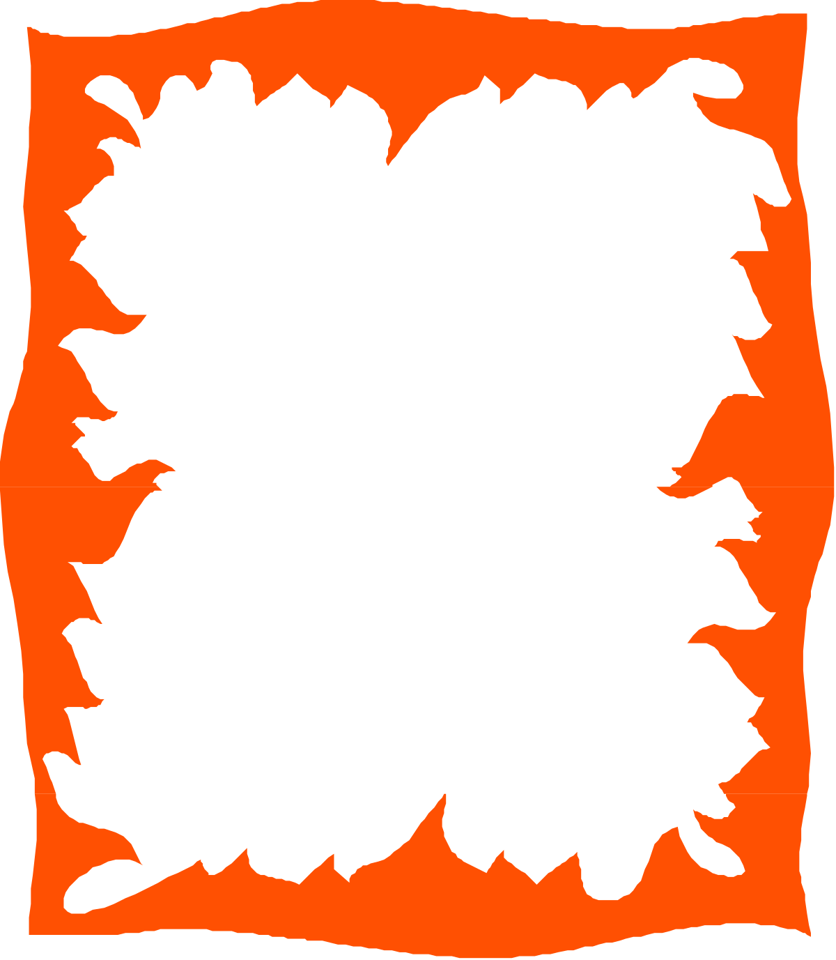 Leafy Square Frame Clipart for Creative Designs