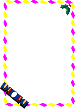 Christmas-Themed Colorful Frame Clipart for Festive Designs