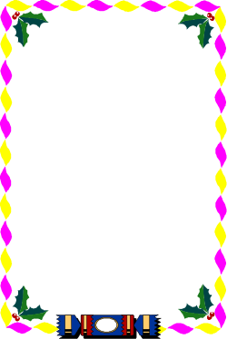 Christmas-Themed Colorful Frame Clipart - Festive Borders for Holiday Designs