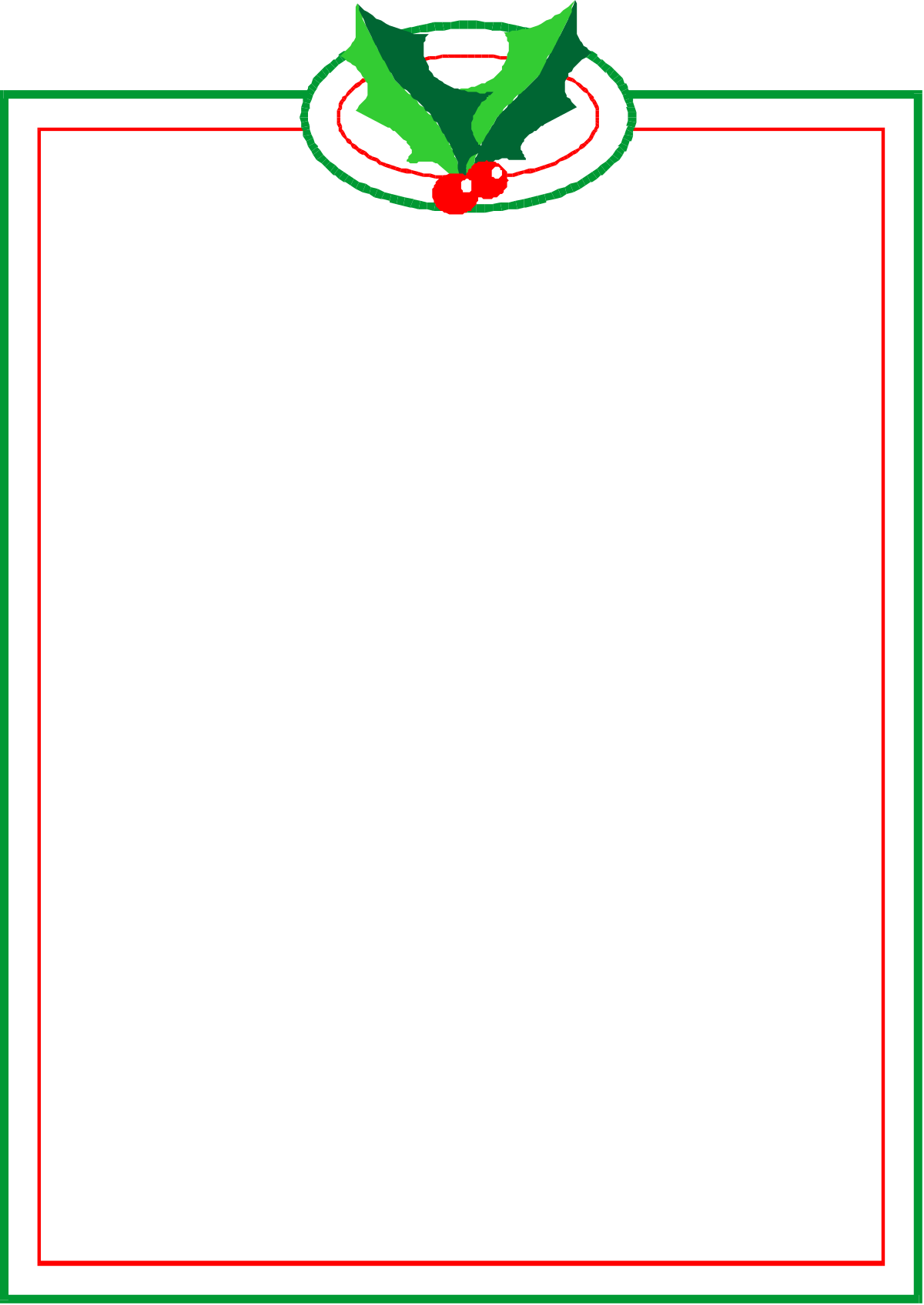 Holly Borders and Clipart for Festive Designs