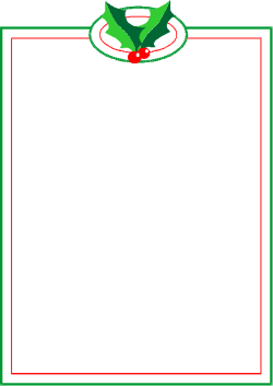 Holly Borders and Clipart for Festive Designs
