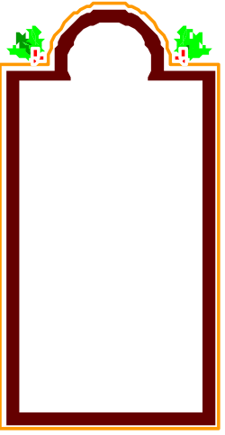 Christmas Tree and Holly Frame Clipart - Festive Borders for Holiday Designs