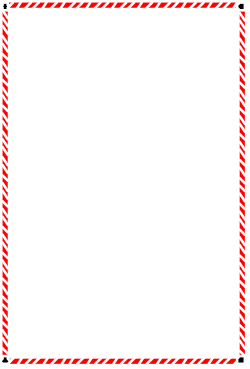 Red and White Frame Clipart - Classic Borders Design on Black Background