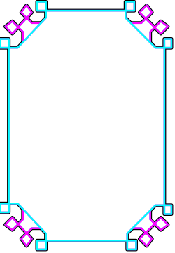 Pink Border Clipart - Square Frame Design for Creative Projects