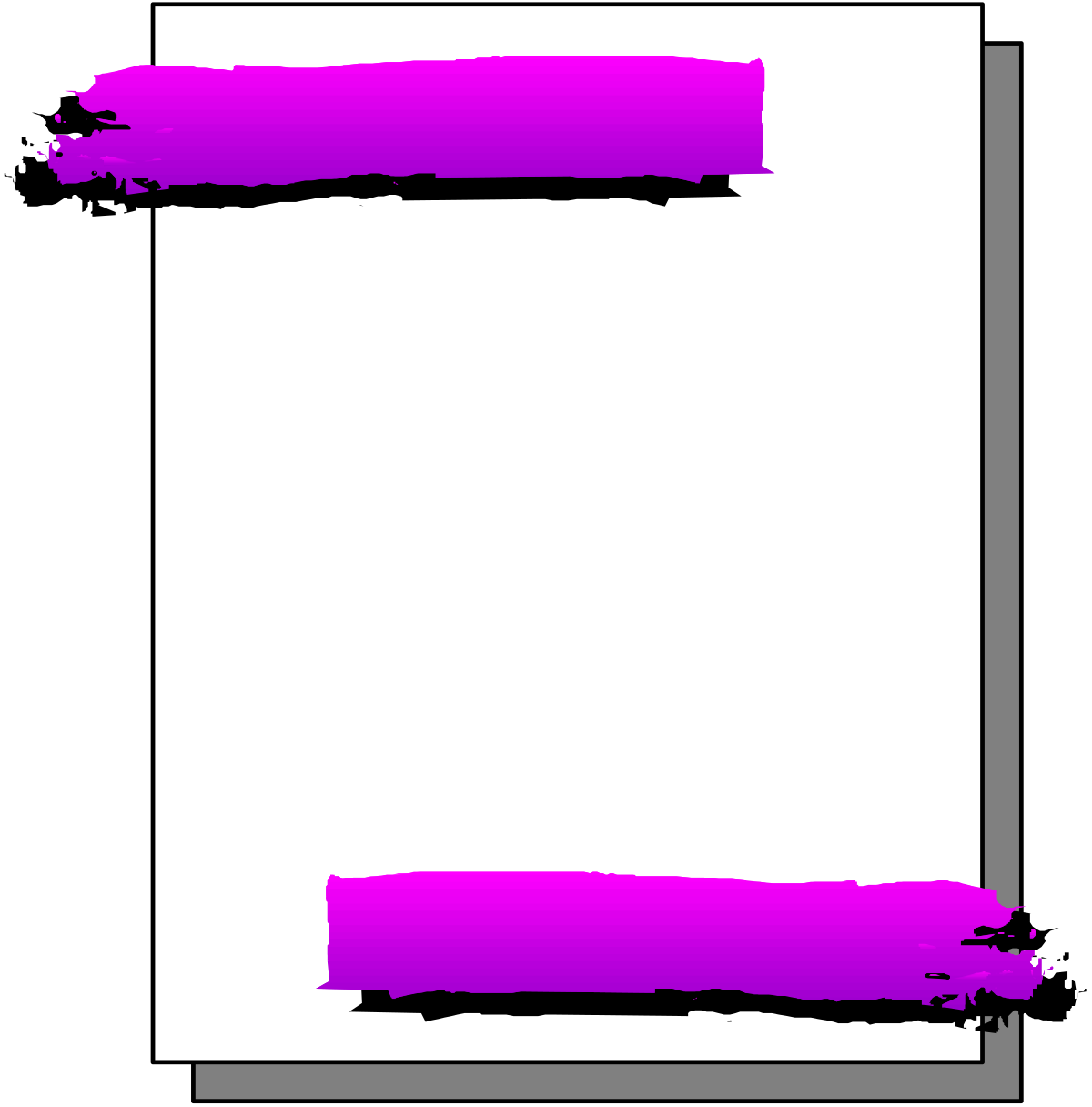 Purple Frame Clipart - Elegant Borders for Creative Projects