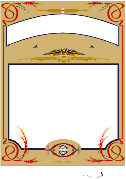 Blank Sign Clipart with Bold Red and Blue Borders