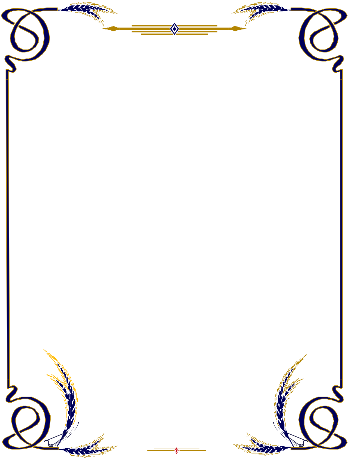 Decorative Square Frame Clipart with Unique Pattern