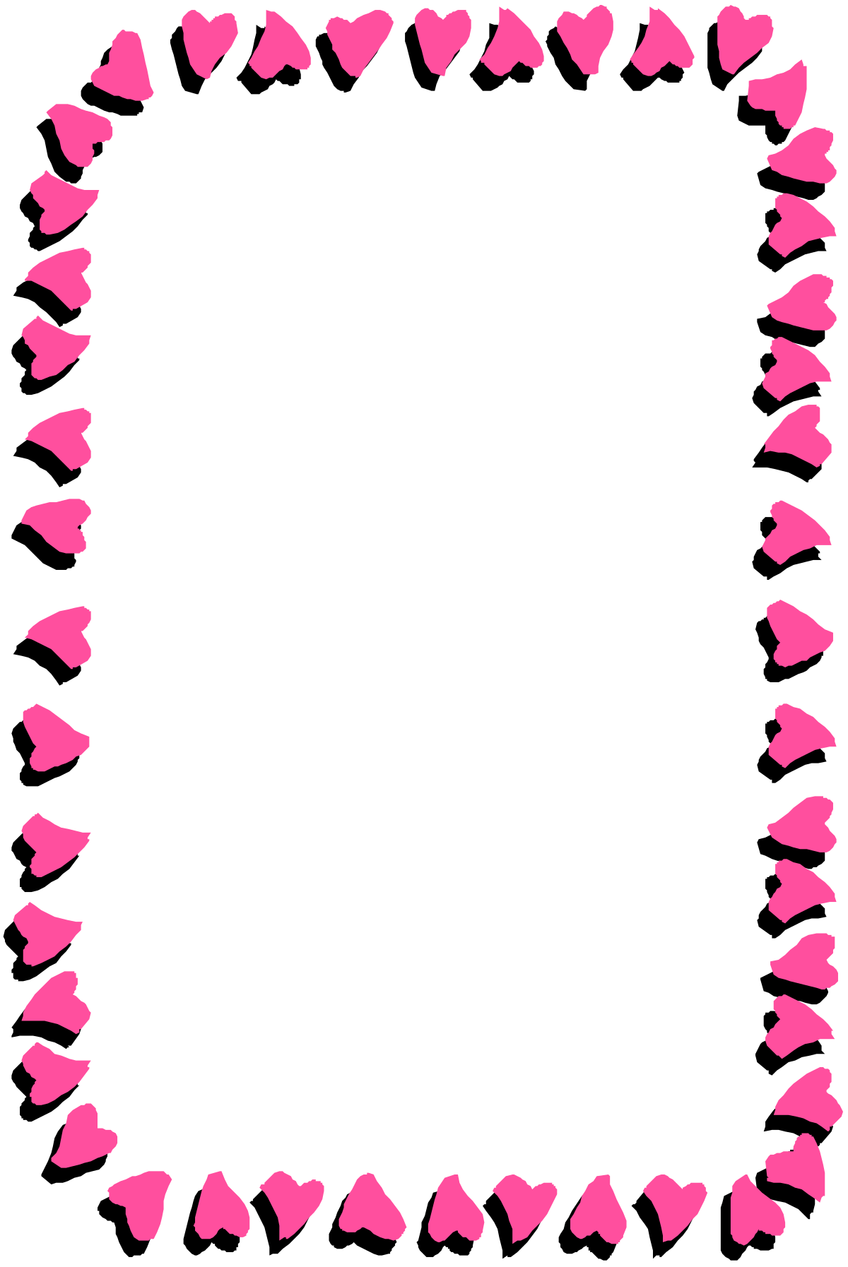 a frame with hearts on it clip art png transparent Heart-Shaped Frame Clipart - Decorative Borders for Creative Projects