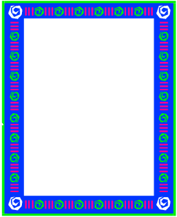 Square Frame Border with Intricate Pattern Clipart